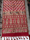 Handloom Pure Khaddi Georgotte Kadwa Zari Rai Bandhej Saree