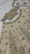 Beige Gold DesignerLehenga Choli
