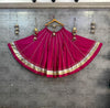 Rani Hot Pink Flairy Gota lappa border Chaniya Lehenga Skirt