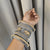 German Silver Oxidized Openable Kada Set of 5 Bangles