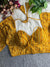 Designer Cotton Ajrakh Printed Blouse in Yellow