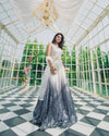 Shimmer Sequin Grey party wear lehenga choli set