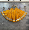 Mustard Yellow Flairy Gota lappa border Chaniya Lehenga Skirt