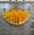 Mustard Yellow Flairy Gota lappa border Chaniya Lehenga Skirt
