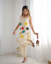 Stylish Cotton Blend Embroidered Coord set