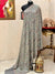 Soft Pashmina Nalki Kashmiri work Gray Kalamkari Shawl