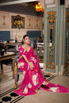 Dreamy Georgotte Floral Saree