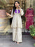 Off white Purple Partywear Coord sets