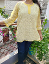 Chikankari Short Kurti in Georgotte