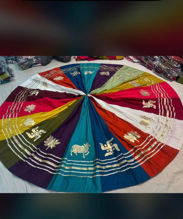 Swastika Flairy Gota border Chaniya Lehenga Skirt