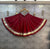 Red Maroon Flairy Gota lappa border Chaniya Lehenga Skirt
