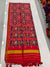Pure Bhagalpuri Silk Patola Sareesin Red - Peacock
