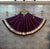 Deep Wine purple Flairy Gota lappa border Chaniya Lehenga Skirt