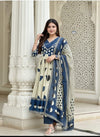 Jaipuri Cotton A line Flairy Kurti Salwar suit set