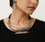 Statement Dual tone Hansali Necklace with Earrings