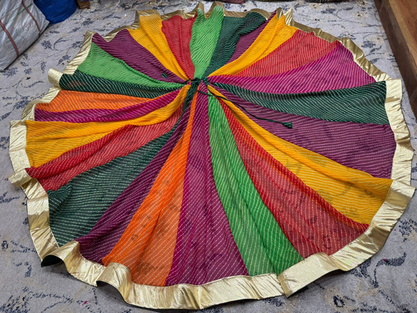Multicor printed Georgotte Chaniya Lehenga Skirt