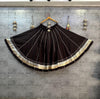 Black Flairy Gota lappa border Chaniya Lehenga Skirt