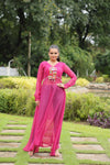 Indowestern Ethnic front open long dress