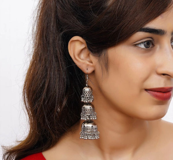Layered Jhumki Earrings