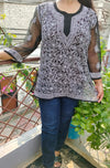 Chikankari Short Kurti in Georgotte