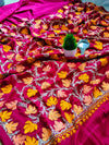 Designer Pure Kashmiri Crepe Silk Aari work Saree