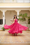 Raas Stylish Flairy Indowestern Designer Gown dress