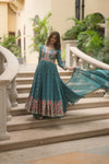 Gulmohar Party wear Sharara suit