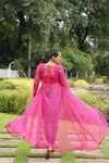 Indowestern Ethnic front open long dress