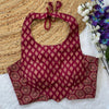 Designer Cotton Ajrakh Halter Blouses