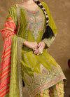 Punjabi style Festive wear Designer Kurta Dhoti and Dupatta set