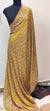 Soft Kalamkari Weaving Semi Pashmina Yellow Shawl