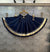 Dark Blue Flairy Gota lappa border Chaniya Lehenga Skirt