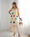 Stylish Cotton Blend Embroidered Coord set