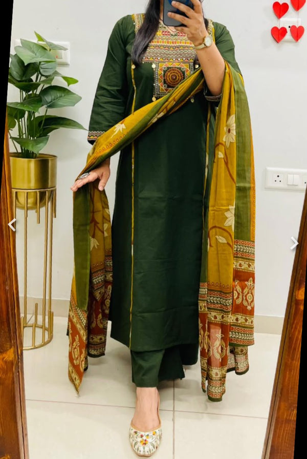 Jaipuri Cotton Casual Salwar suit Set
