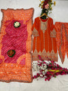 Punjabi style Festive wear Designer Kurta Dhoti and Dupatta set