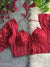Designer Cotton Ajrakh Printed Blouse in Red Chevron Design