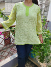 Chikankari Short Kurti in Georgotte