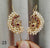 Designer Big PeacockPearl Embedded EarCuffs