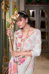 Dreamy Georgotte Floral Saree