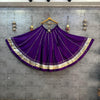 Purple Flairy Gota lappa border Chaniya Lehenga Skirt