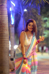 Rangeela Pure Mul-cotton Stripe Sari