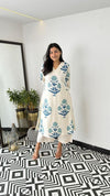 Jaipuri Mal Cotton Kalamkari Printed Kurti Pallazo Set