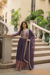 Gulmohar Party wear Sharara suit