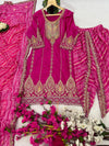 Punjabi style Festive wear Designer Kurta Dhoti and Dupatta set
