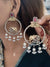 Pink Chand BaliGerman Silver Bali Earrings