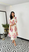 Jaipuri Mal Cotton Kalamkari Printed Kurti Pallazo Set