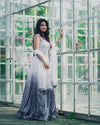 Shimmer Sequin Grey party wear lehenga choli set