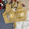 Shimmer V neck blouses