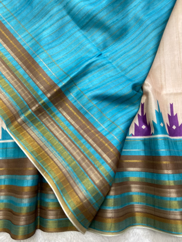 Patola print Soft semi Tussar silk sarees